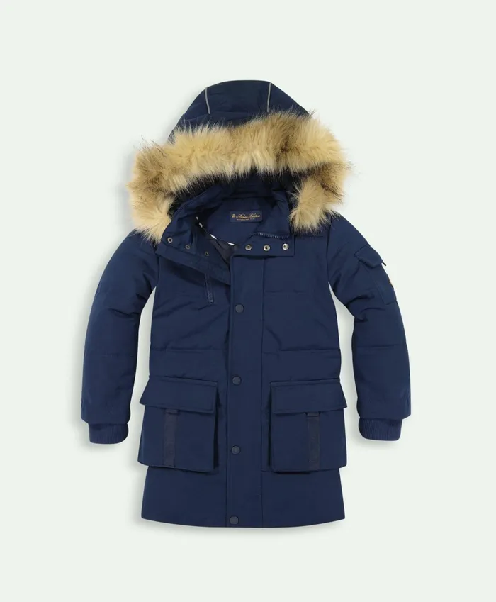 Coats andamp Jackets Kids Brooks Brothers Boys Parka Jacket Navy