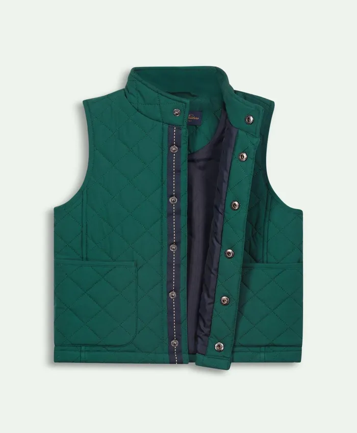 Coats andamp Jackets Kids Brooks Brothers Boys Quilted Vest Green