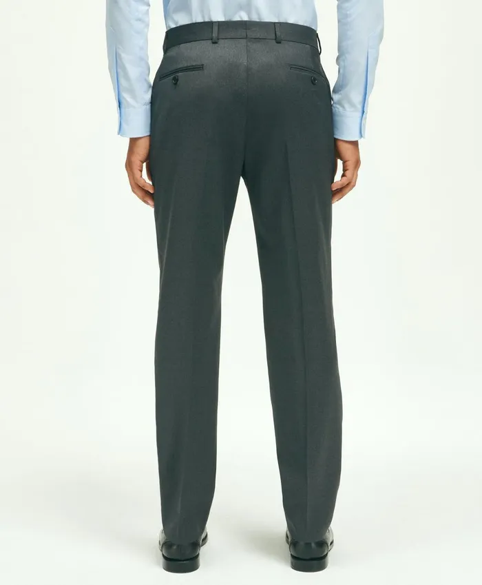 Dress Pants Men Brooks Brothers Slim Fit Wool 1818 Dress Pants Grey