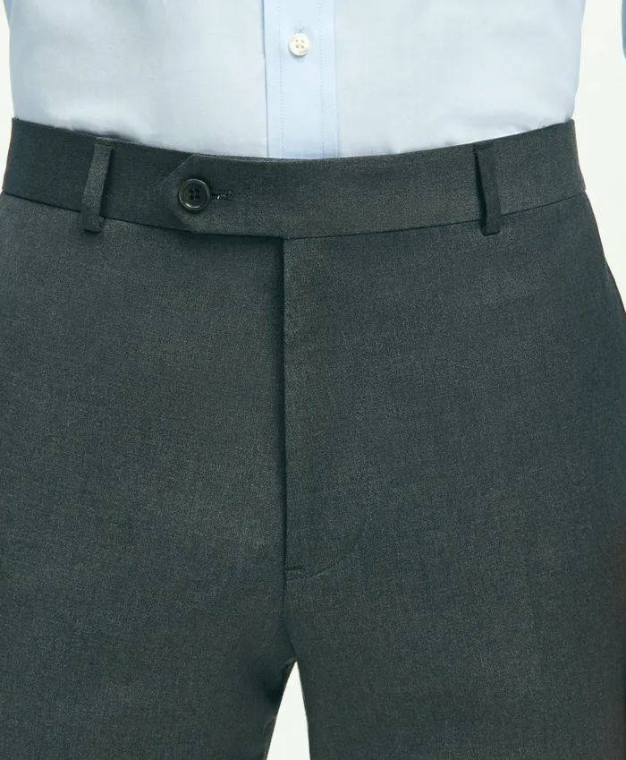 Dress Pants Men Brooks Brothers Slim Fit Wool 1818 Dress Pants Grey
