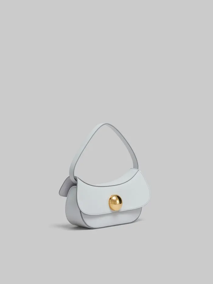 Grey Leather Butterfly Medium Hobo Bag Women Marni Shoulder Bags