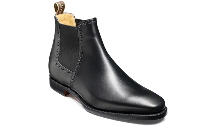 Hawkin 8211 Black Calf Mens Barker Shoes Boots