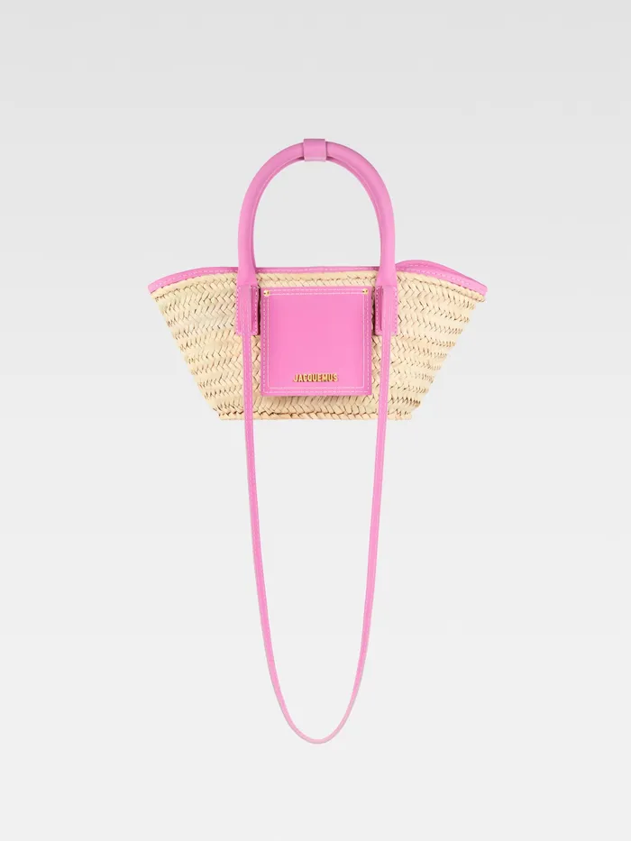 JACQUEMUS Crossbody and Handbags Mini Beach Basket Bag Light Pink 8211 Women