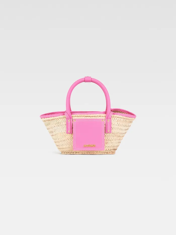 JACQUEMUS Crossbody and Handbags Mini Beach Basket Bag Light Pink 8211 Women