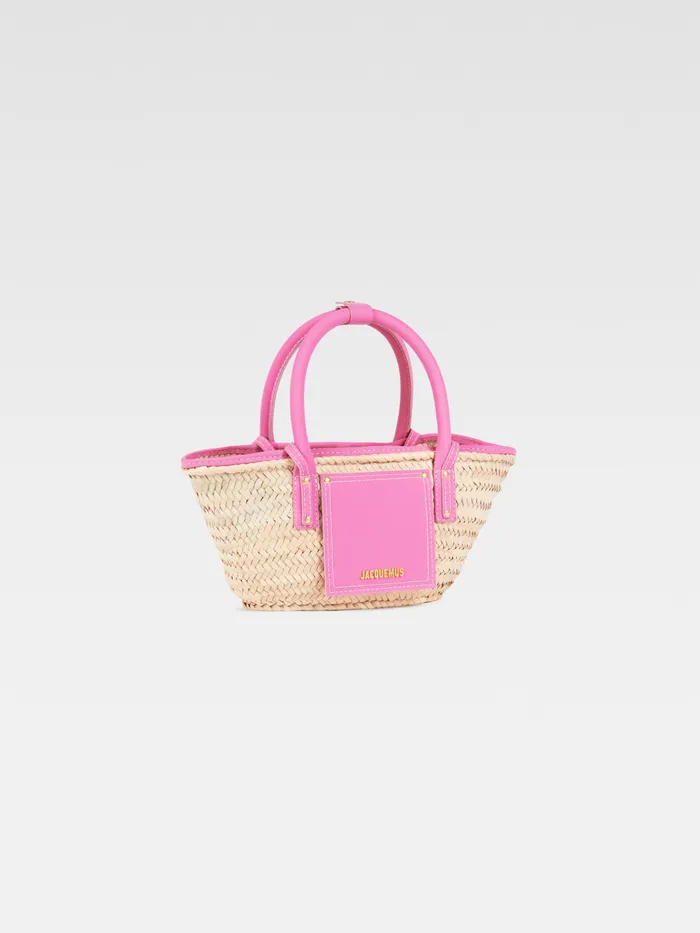 JACQUEMUS Crossbody and Handbags Mini Beach Basket Bag Light Pink 8211 Women
