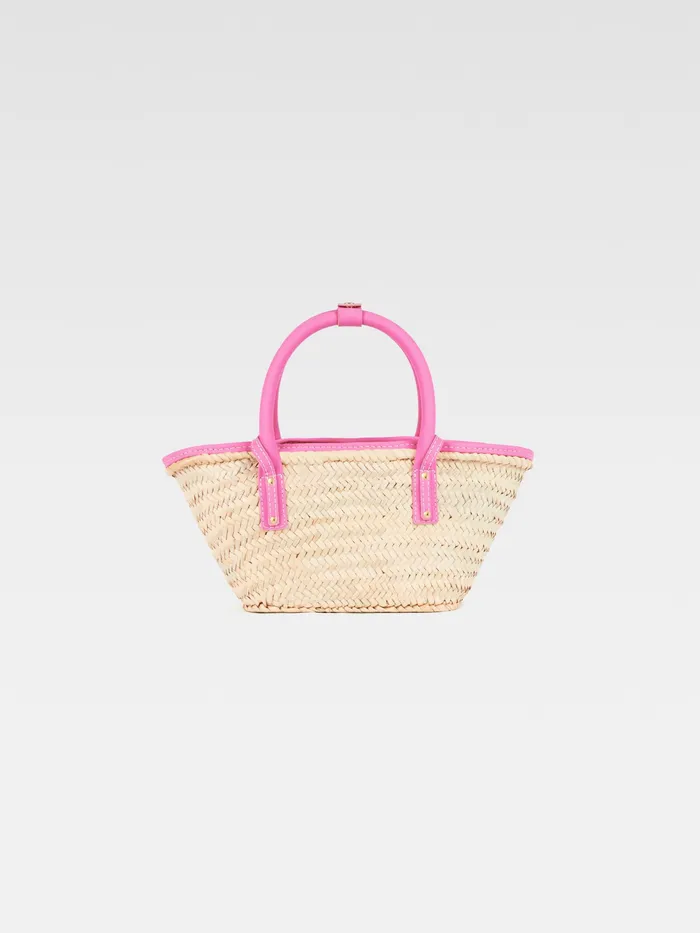 JACQUEMUS Crossbody and Handbags Mini Beach Basket Bag Light Pink 8211 Women