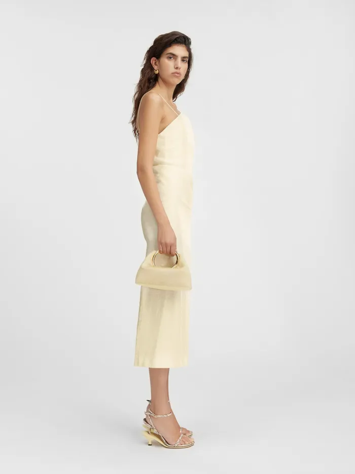 JACQUEMUS Dresses and Skirts Bustier Dress Pale Yellow 8211 Women