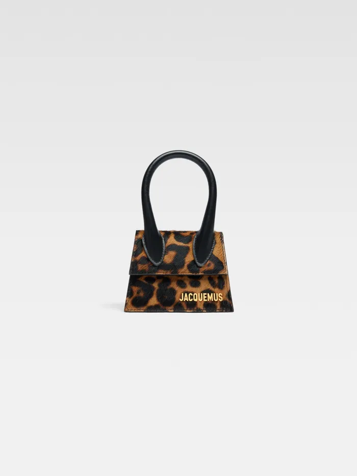 JACQUEMUS Mini Signature Mini Handbag Print Leopard Brown 8211 Women