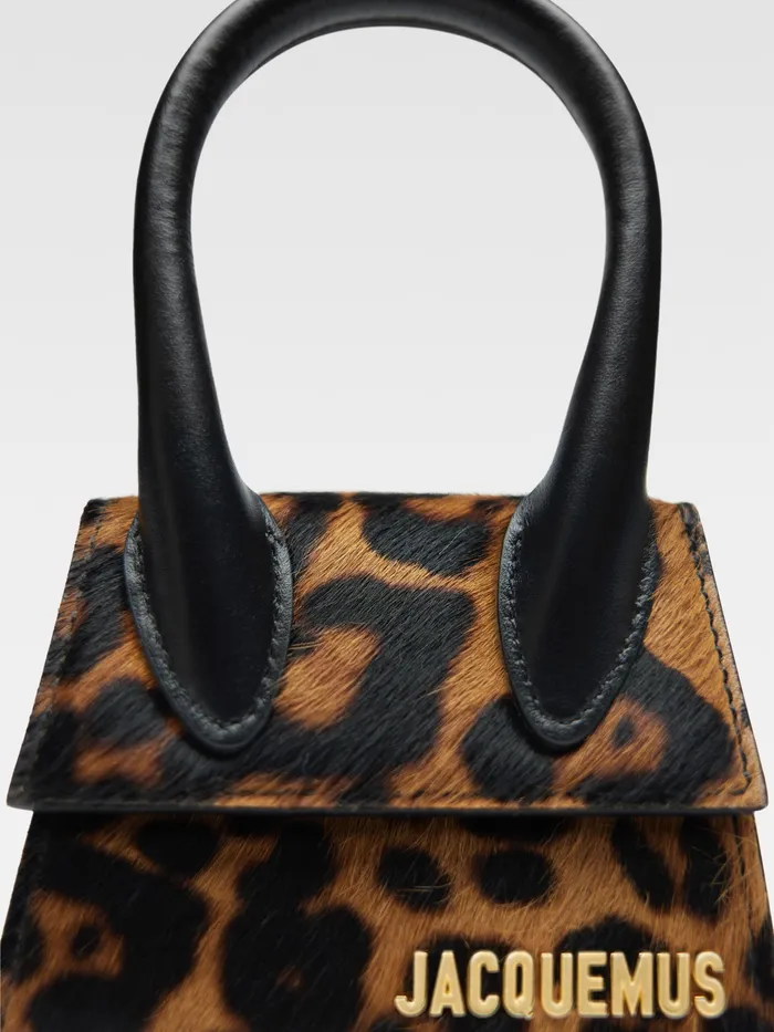 JACQUEMUS Mini Signature Mini Handbag Print Leopard Brown 8211 Women