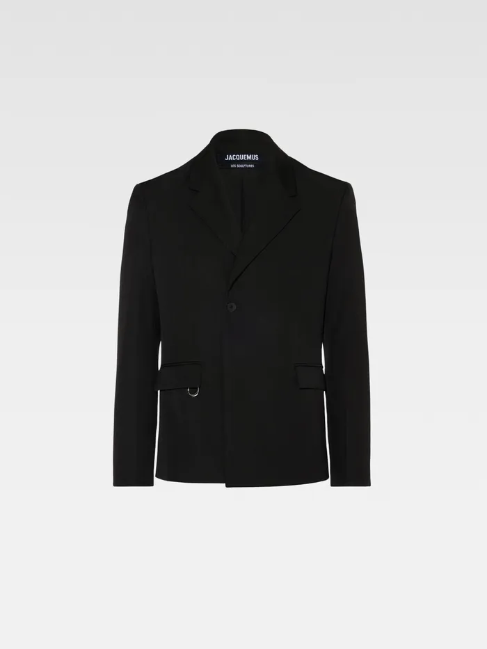 JACQUEMUS Suits DoubleBreasted Blazer Black 8211 Men