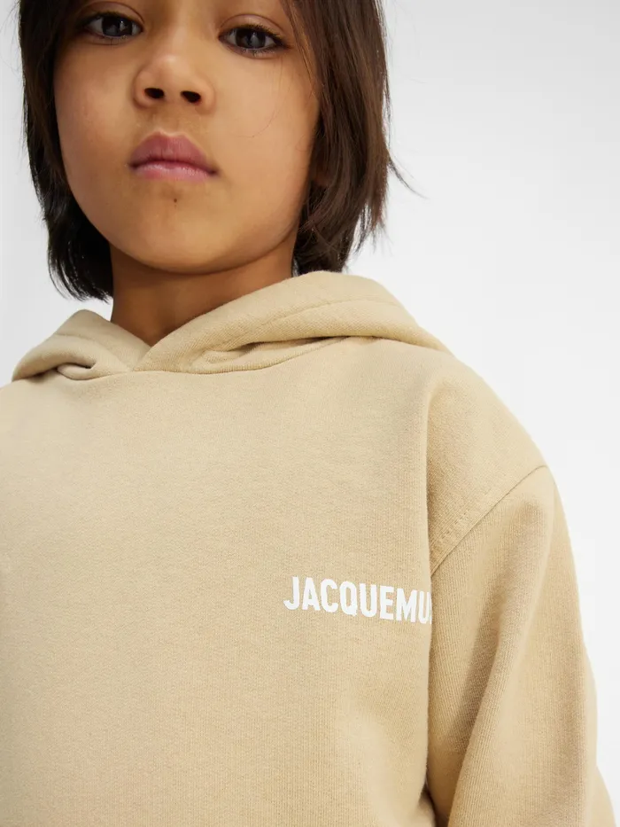 JACQUEMUS Tops Hoodie Dark Beige 8211 Kids