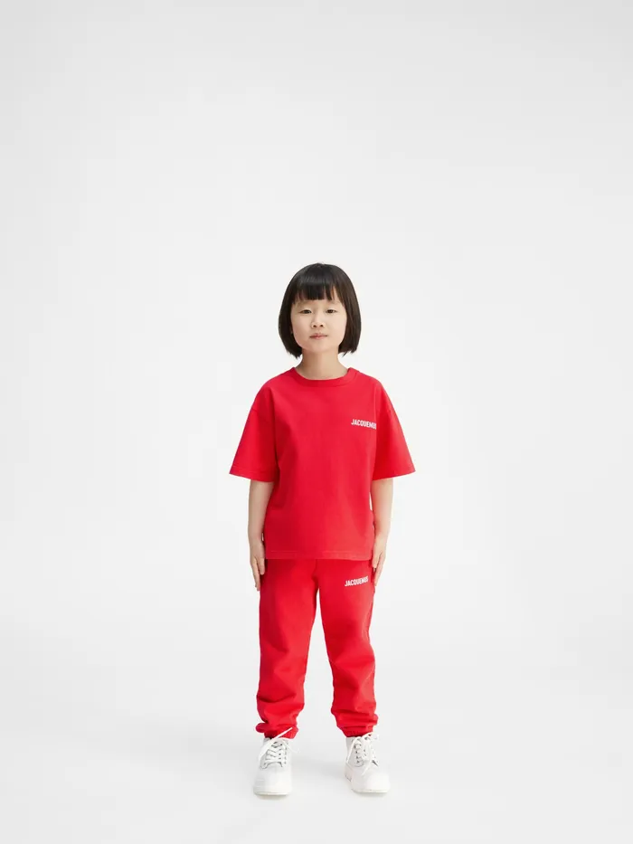JACQUEMUS Tops Logo TShirt Red 8211 Kids