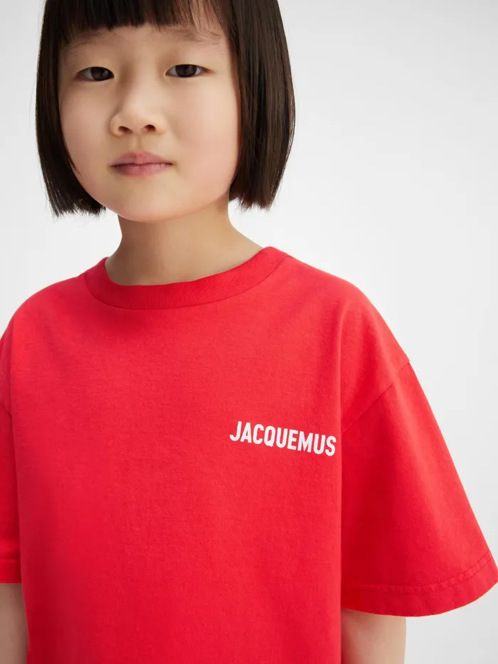 JACQUEMUS Tops Logo TShirt Red 8211 Kids