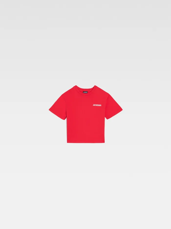 JACQUEMUS Tops Logo TShirt Red 8211 Kids