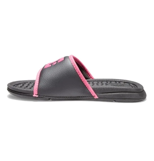 Kids Slides DC Kids039 Bolsa Slides BlackPink Stencil Kids Slides DC Kids039 Bolsa Slides BlackPink Stencil