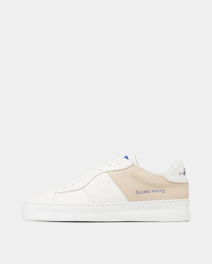 Low Plain Court 683 Organic White WomenMen Filling Pieces Sneakers