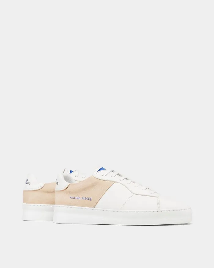Low Plain Court 683 Organic White WomenMen Filling Pieces Sneakers