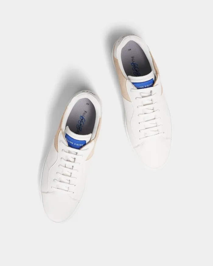 Low Plain Court 683 Organic White WomenMen Filling Pieces Sneakers