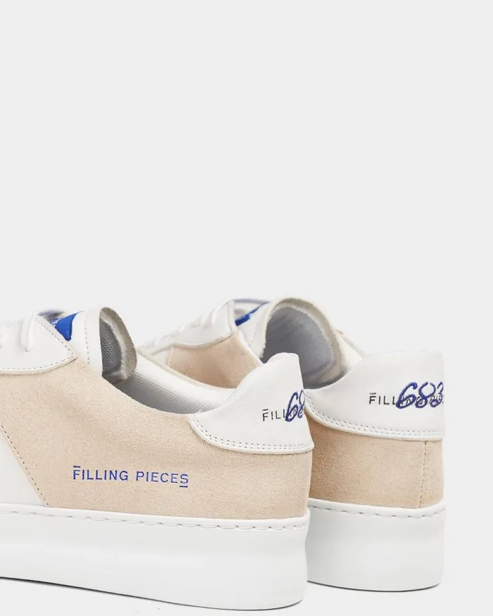 Low Plain Court 683 Organic White WomenMen Filling Pieces Sneakers