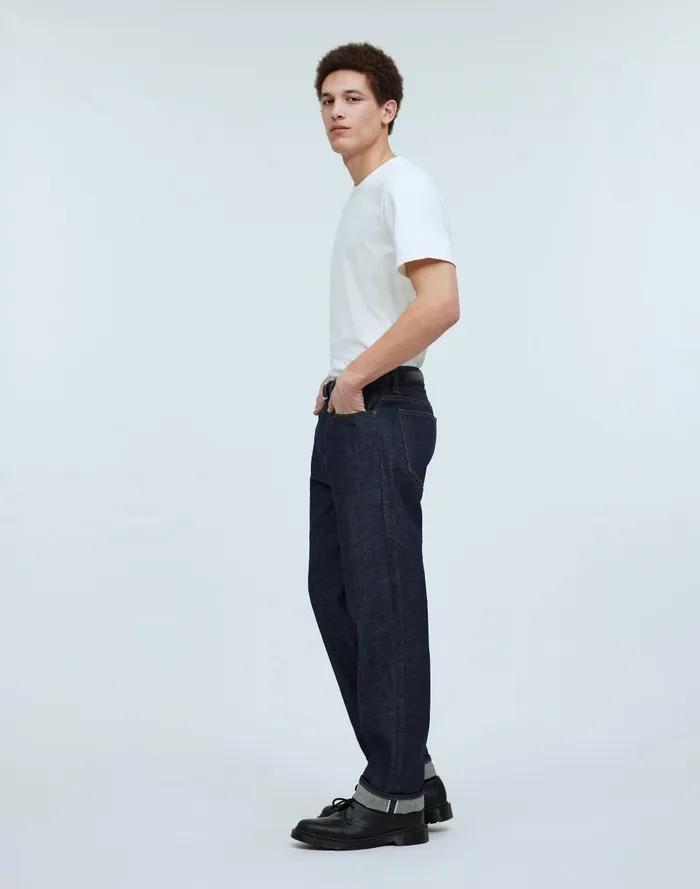 Men Jeans Madewell Vintage Relaxed Straight Jeans In Raw Selvedge
