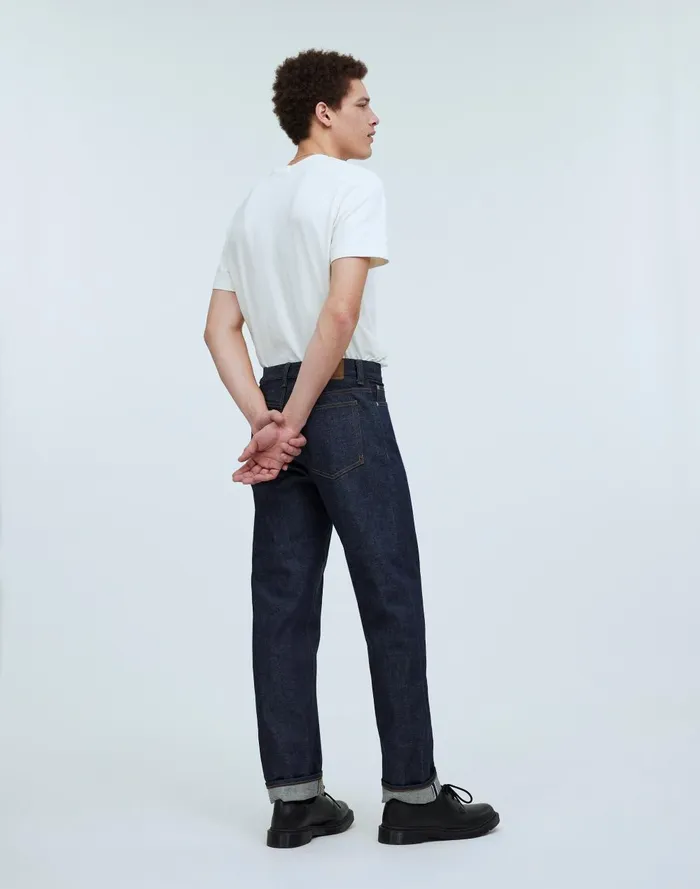 Men Jeans Madewell Vintage Relaxed Straight Jeans In Raw Selvedge