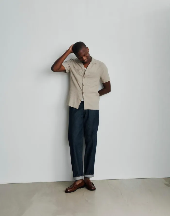 Men Jeans Madewell Vintage Relaxed Straight Jeans In Raw Selvedge