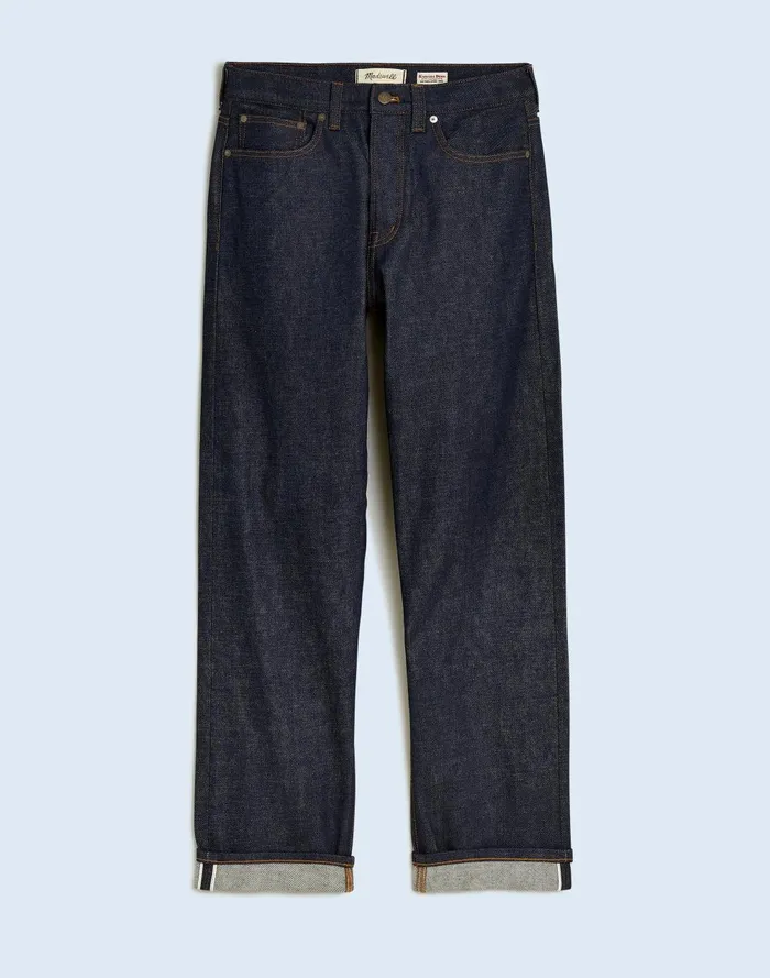 Men Jeans Madewell Vintage Relaxed Straight Jeans In Raw Selvedge