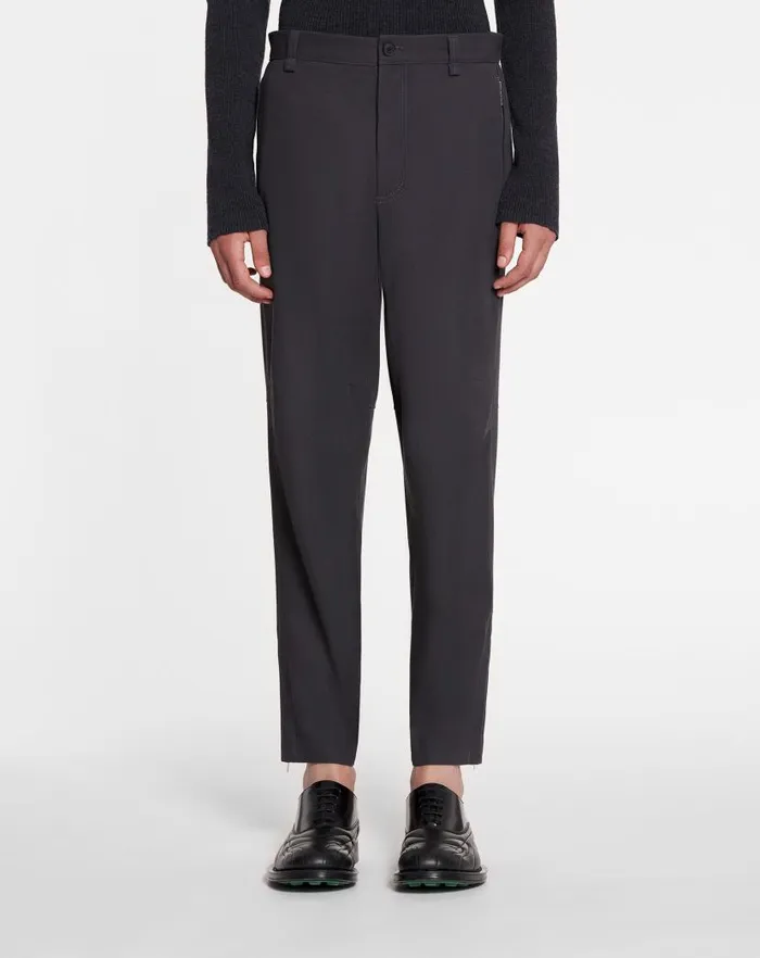 Men Lanvin Pants and Shorts Biker Pants Steel Men Lanvin Pants and Shorts Biker Pants Steel