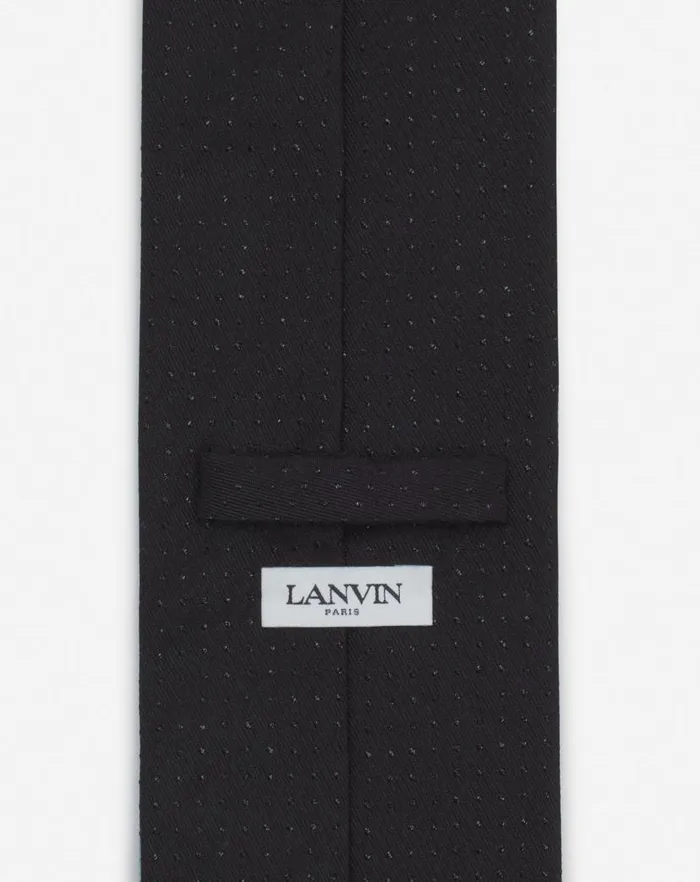 Men Lanvin Scarves Lanvin Tie In Sparkly Satin Black Men Lanvin Scarves Lanvin Tie In Sparkly Satin Black