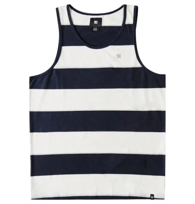 Men TShirts DC Men039s Crate Stripe Tank Navy Crate Stripe