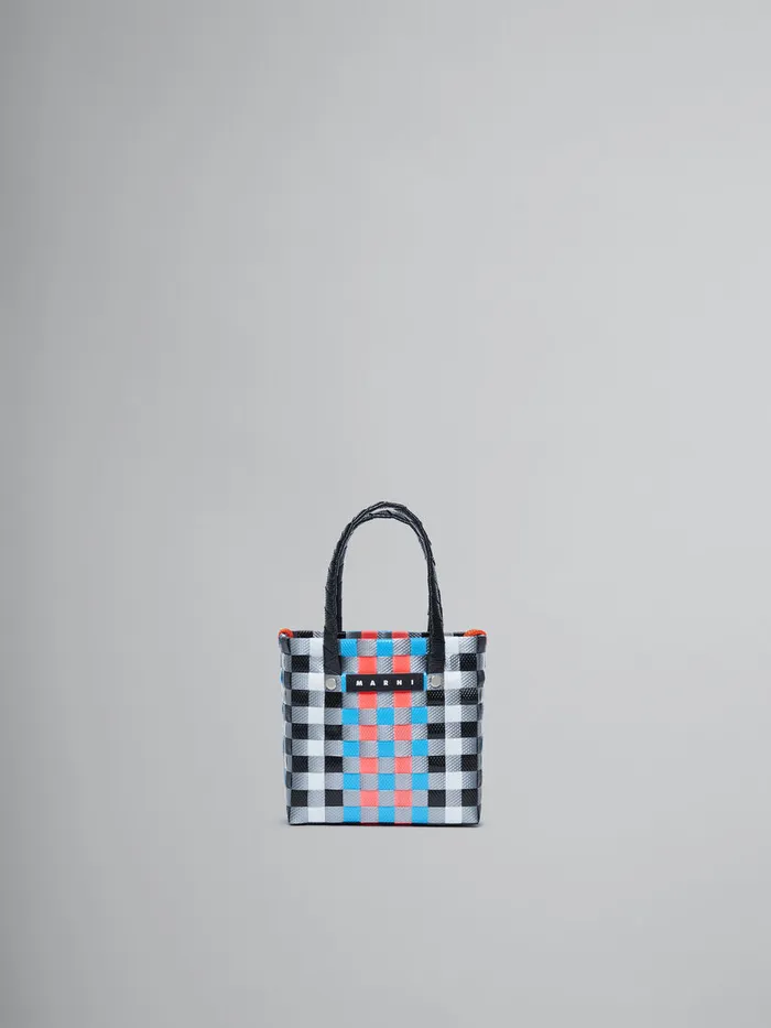 Multicolor Woven Micro Basket Bag Kids Marni