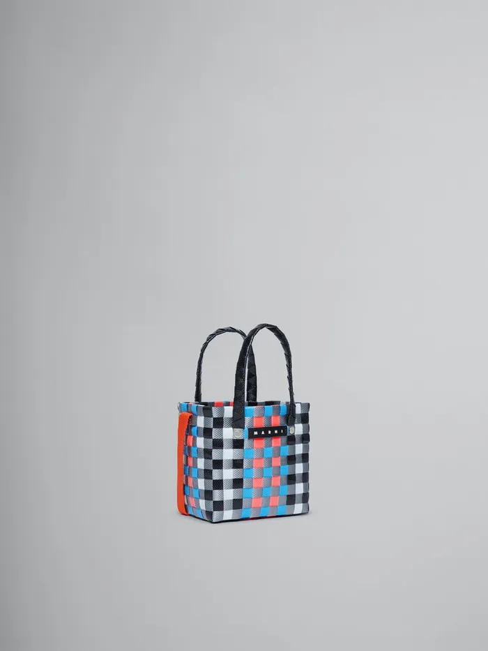 Multicolor Woven Micro Basket Bag Kids Marni