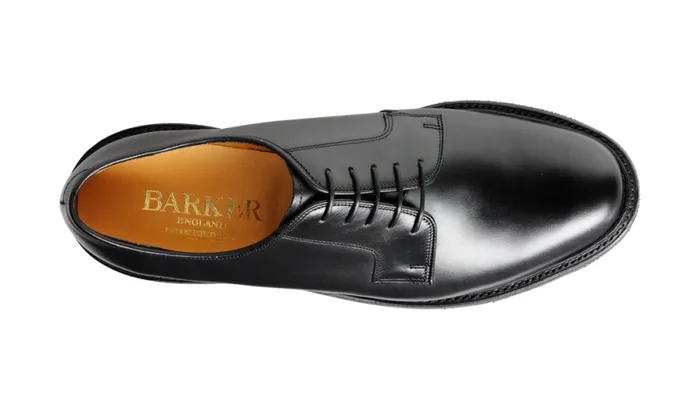 Nairn 8211 Black Calf Mens Barker Shoes Derbys