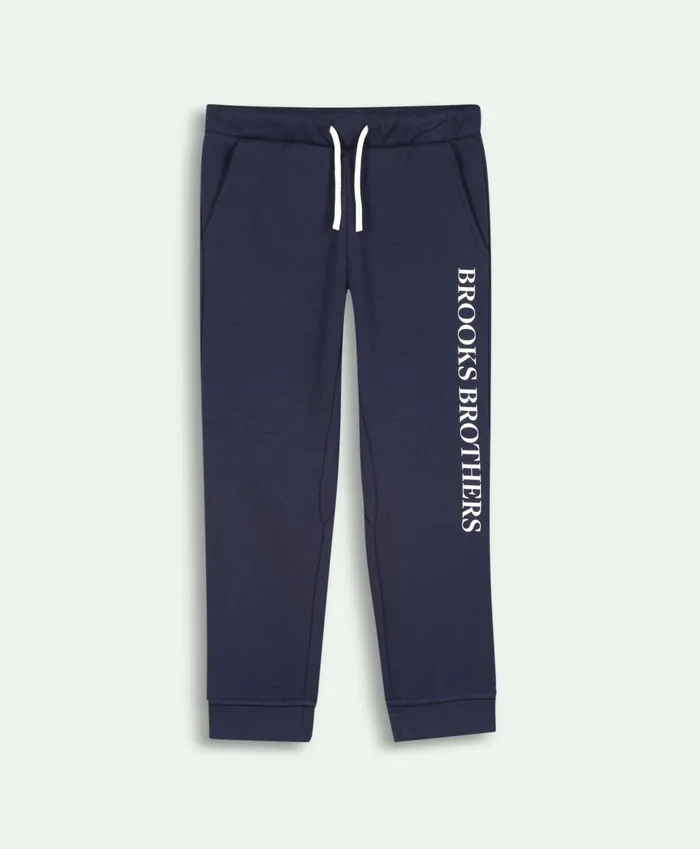 Pants andamp Shorts Kids Brooks Brothers Boys Cotton Fleece PullOn Jogger Pants Navy