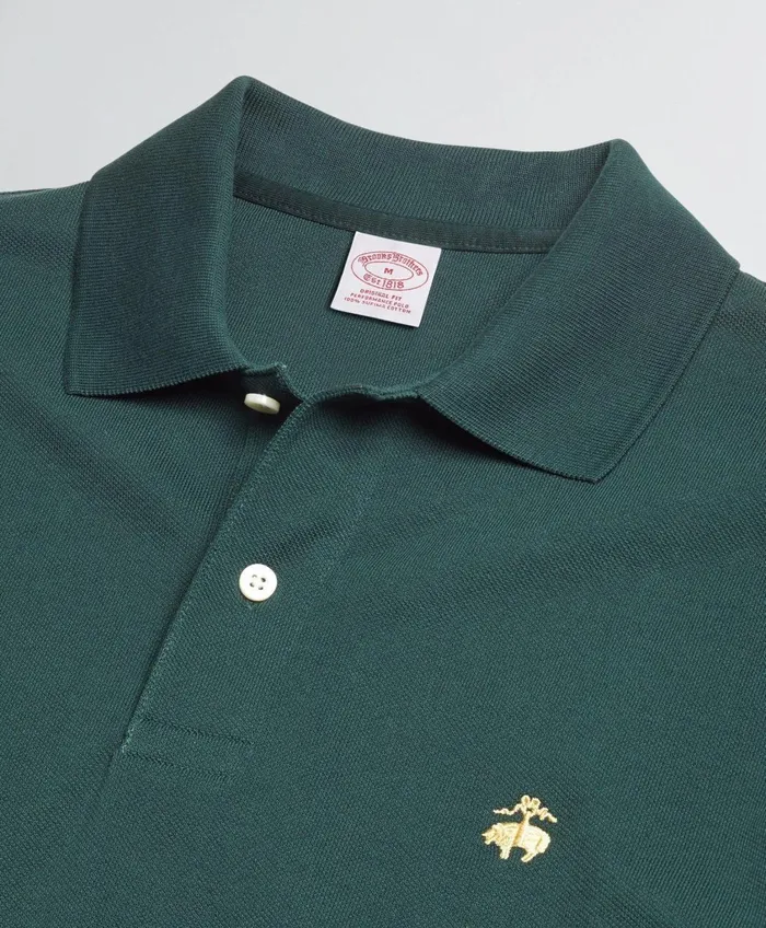 Polo andamp Rugby Shirts Men Brooks Brothers Golden Fleece Original Fit Stretch Supima Polo Shirt Medium Green
