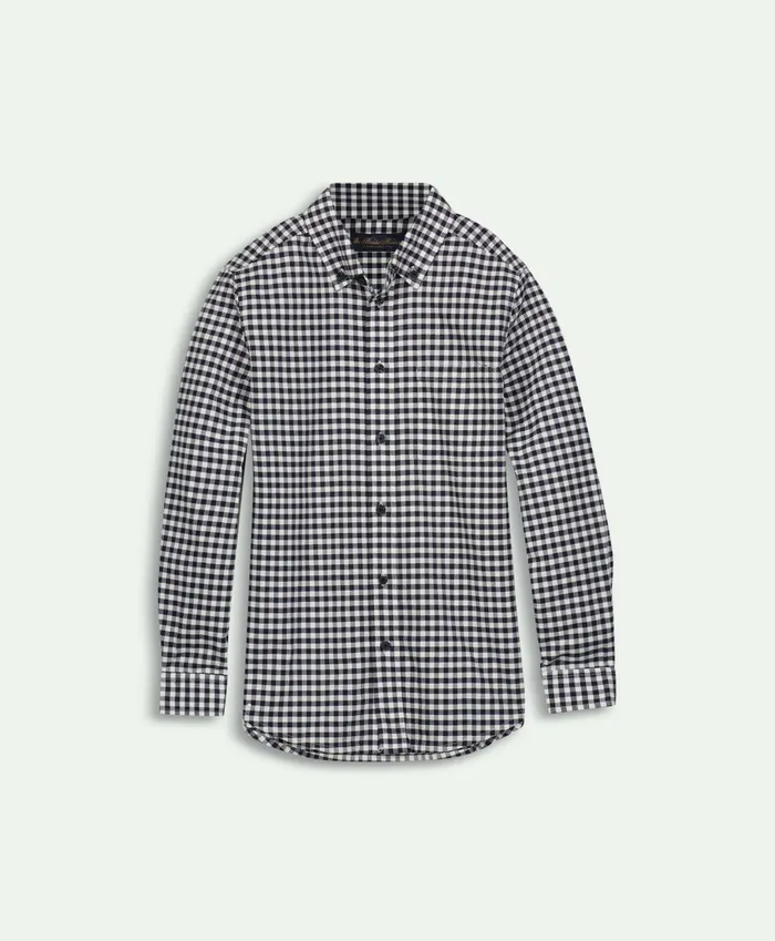 Shirts Kids Brooks Brothers Boys Cotton Oxford Gingham Sport Shirt Navy