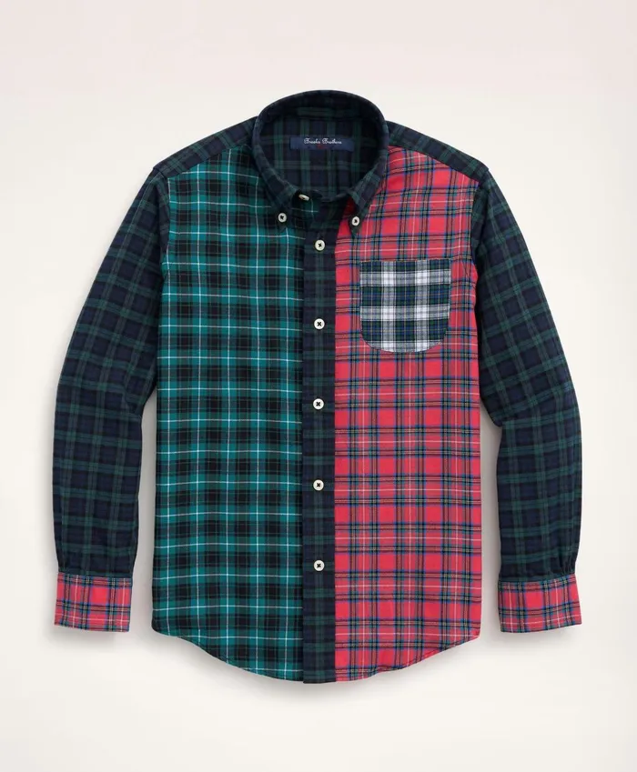 Shirts Kids Brooks Brothers Boys Flannel Fun Sport Shirt Multi