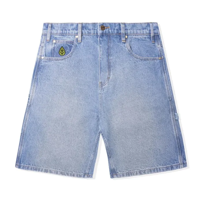 Shorts Men Butter Goods Weathergear Heavy Weight Denim Shorts Worn Indigo
