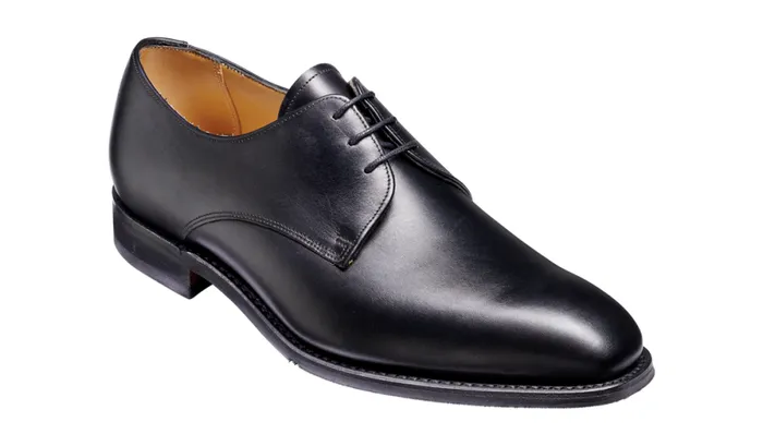 St Austell 8211 Black Calf Mens Barker Shoes Derbys
