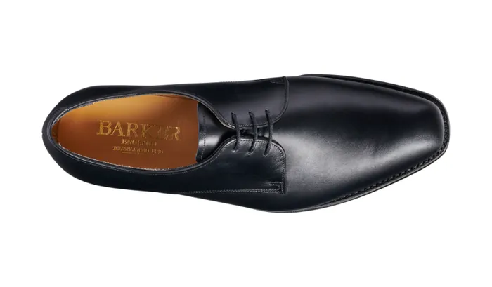St Austell 8211 Black Calf Mens Barker Shoes Derbys