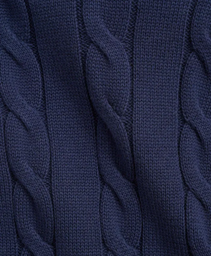 Sweaters Kids Brooks Brothers Boys Cotton CableKnit Hoodie Sweater Navy