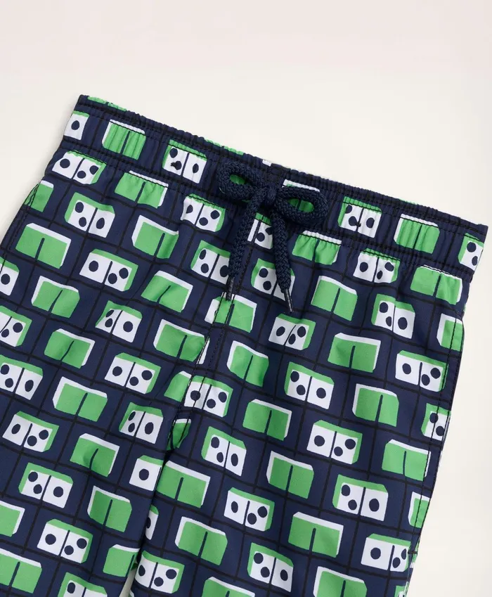 Swim andamp Rashguards Kids Brooks Brothers Boys Brooks Brothers Et Vilebrequin Swim Trunks In The Dominator Print Navy Multi