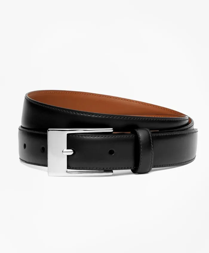 Ties andamp Belts Kids Brooks Brothers Boys Classic Leather Belt Black