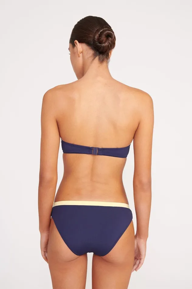 Women Bikinis STAUD STAUD JO BALCONETTE BIKINI TOP NAVY COLORBLOCK Women Bikinis STAUD STAUD JO BALCONETTE BIKINI TOP NAVY COLORBLOCK