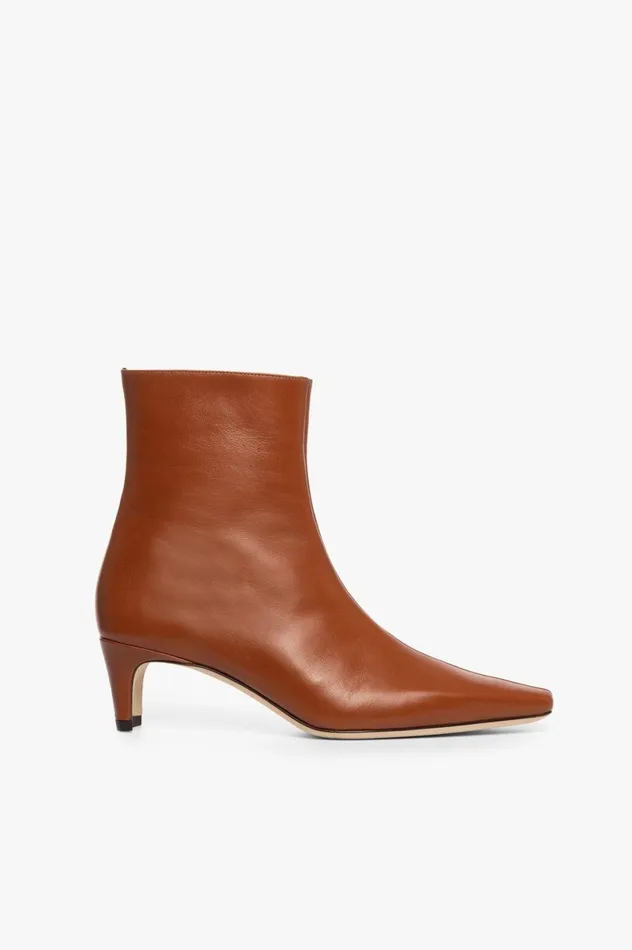 Women Boots STAUD STAUD WALLY ANKLE BOOT TAN