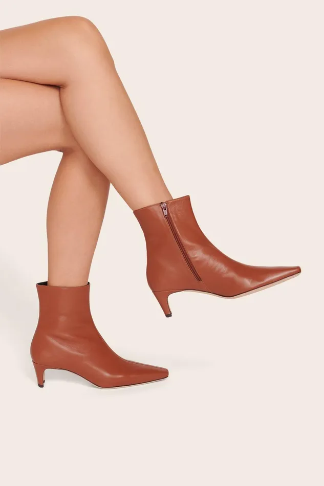Women Boots STAUD STAUD WALLY ANKLE BOOT TAN Women Boots STAUD STAUD WALLY ANKLE BOOT TAN