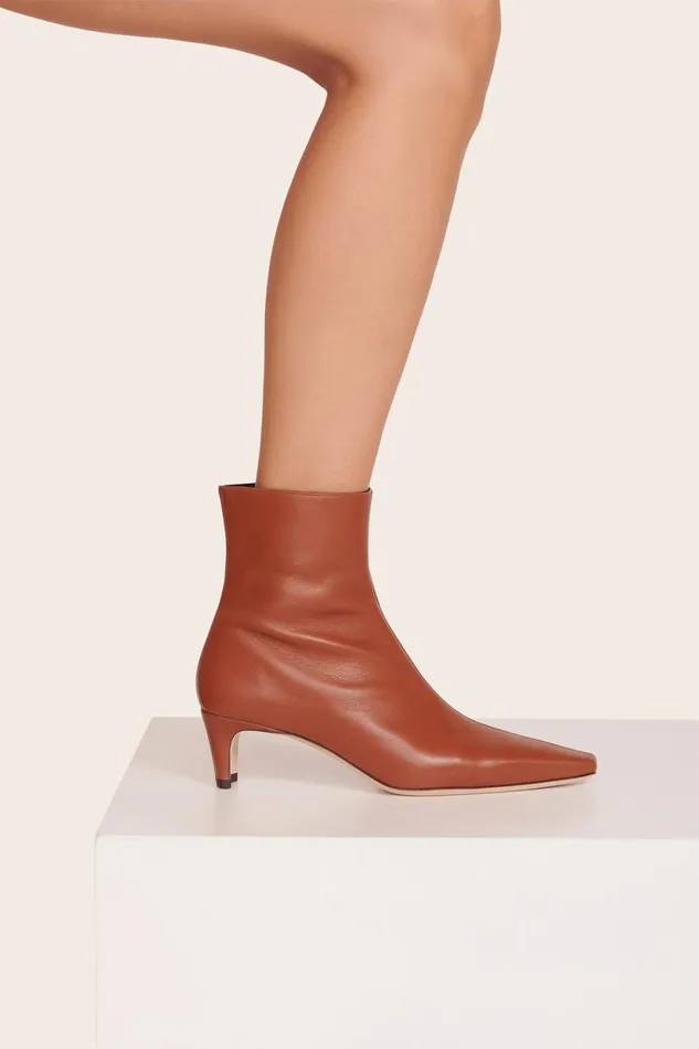 Women Boots STAUD STAUD WALLY ANKLE BOOT TAN Women Boots STAUD STAUD WALLY ANKLE BOOT TAN