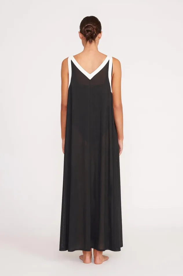 Women CoverUps STAUD STAUD AVELINE DRESS BLACK WHITE Women CoverUps STAUD STAUD AVELINE DRESS BLACK WHITE