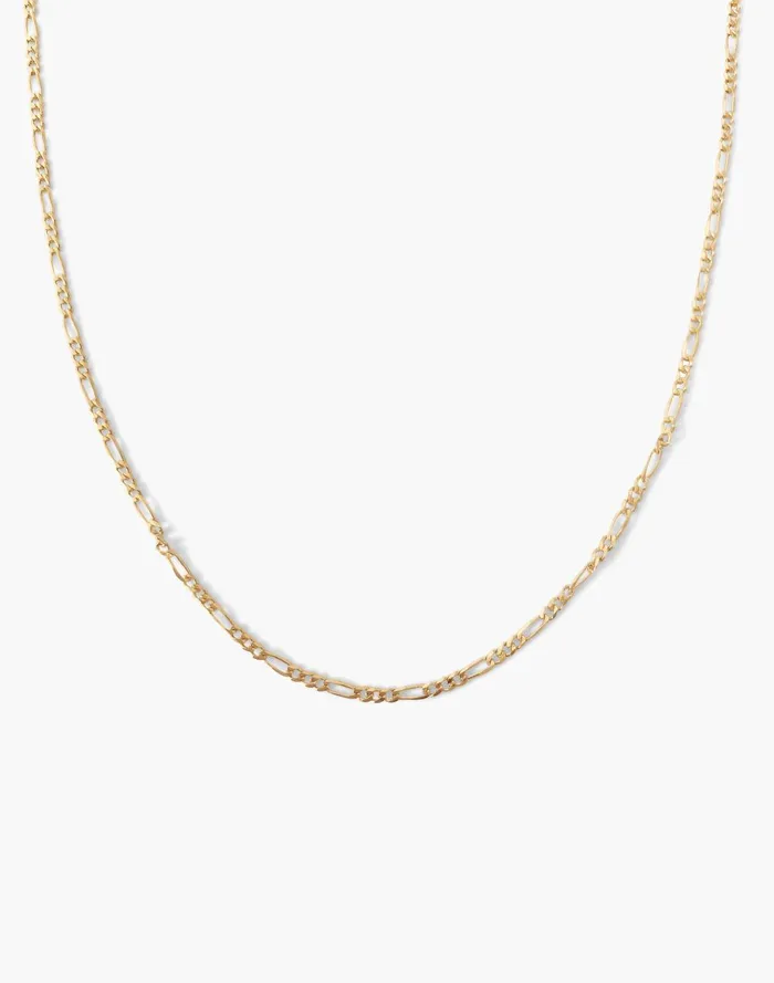 Women Jewelry Madewell Kinn 14k Gold Kyle Figaro Chain Necklace