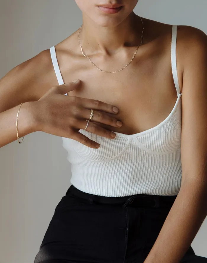 Women Jewelry Madewell Kinn 14k Gold Kyle Figaro Chain Necklace